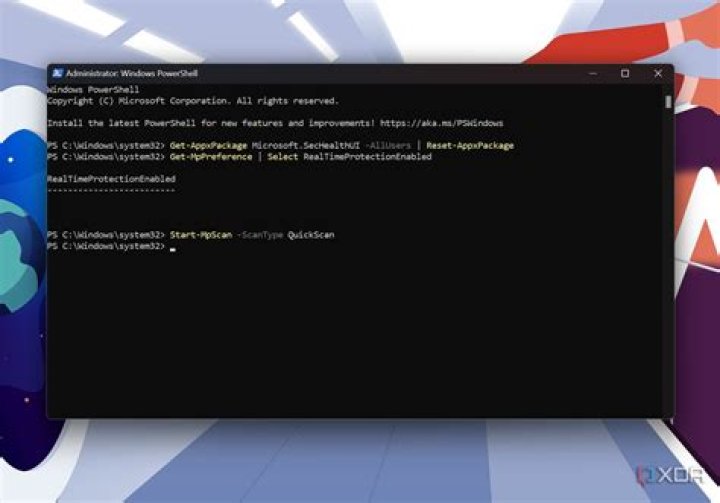 open power shell here while holding shift and pressing right click