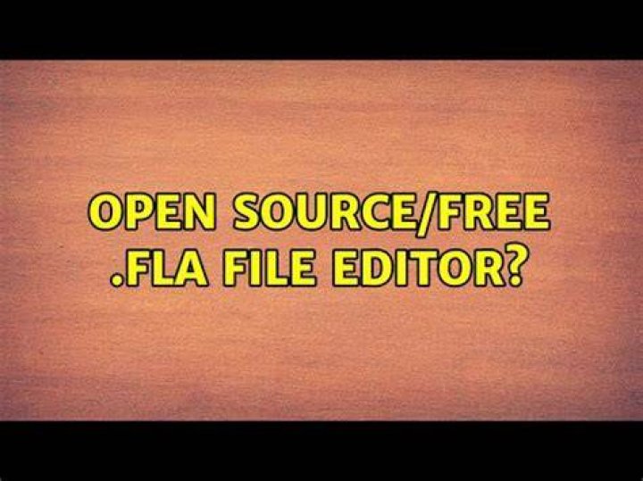 Open source/free .fla file editor? [closed]