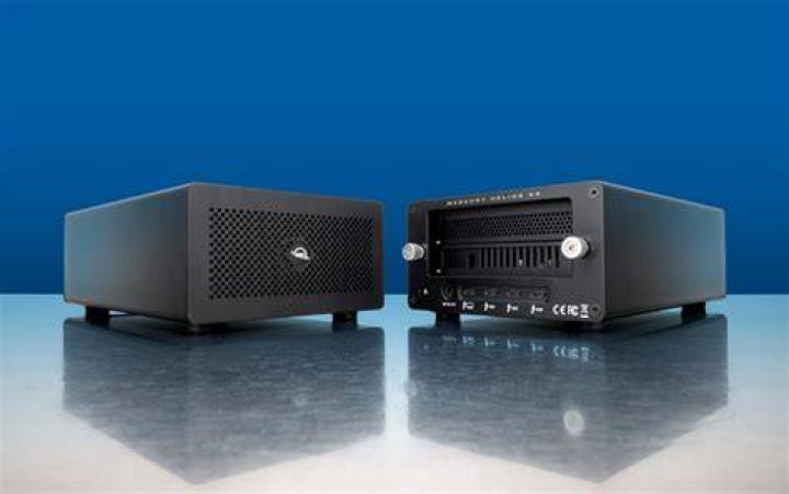 Ports on the OWC Mercury Helios 3S Thunderbolt 3 PCIe Expansion