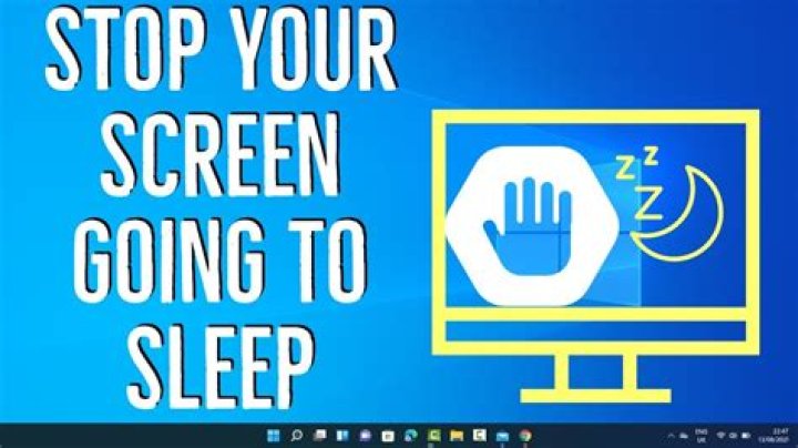 Prevent screen sleeping