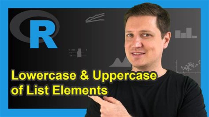 R Convert list to lowercase