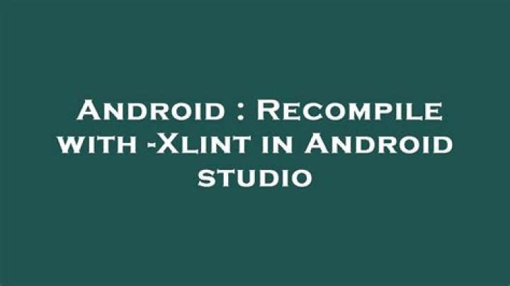 Recompile with -Xlint in Android studio