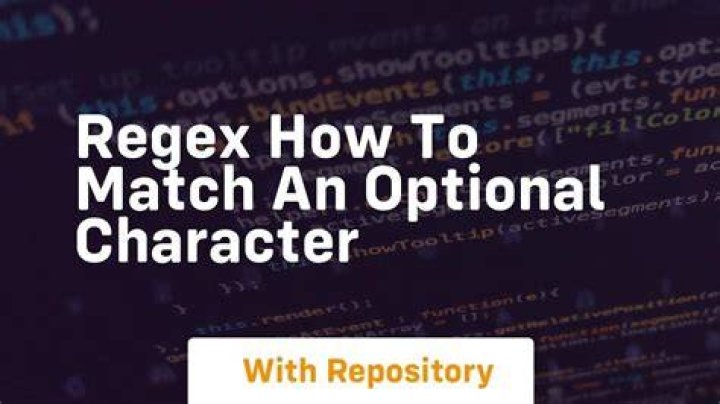 Regex how to match an optional character