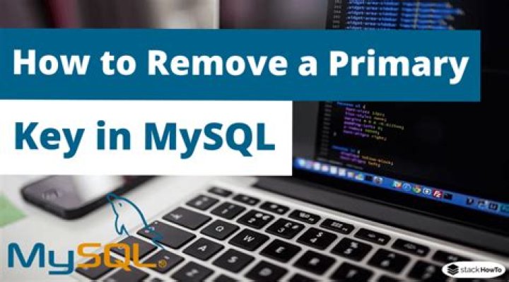 Remove Primary Key in MySQL