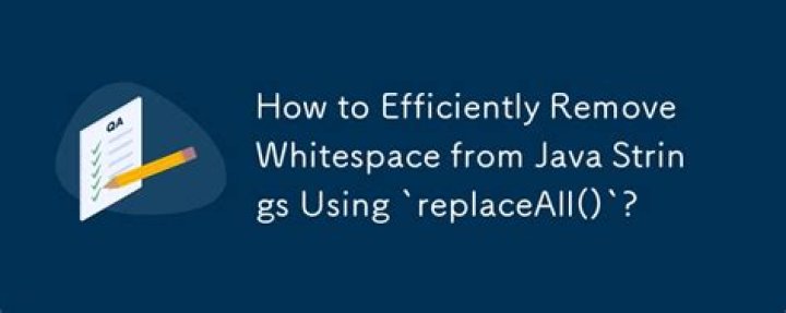 Removing whitespace from strings in Java