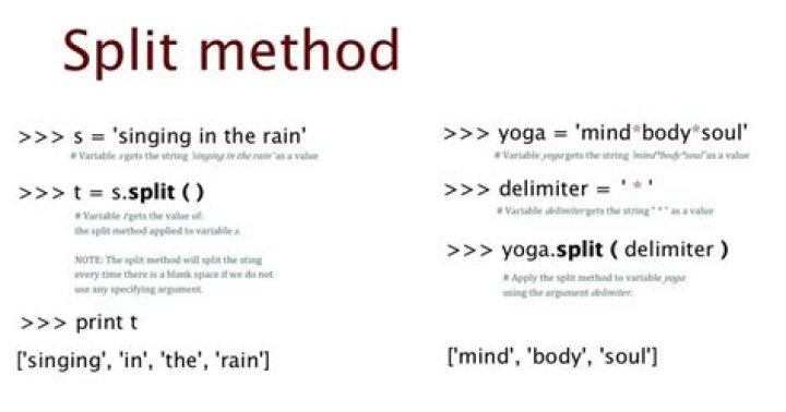 Split function example