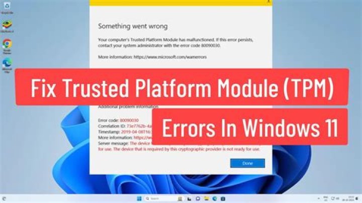 TPM error 6 when booting thinkpad