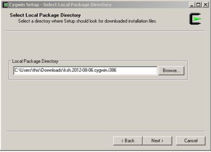 Unable to execute shell script in Cygwin as a KornShell script