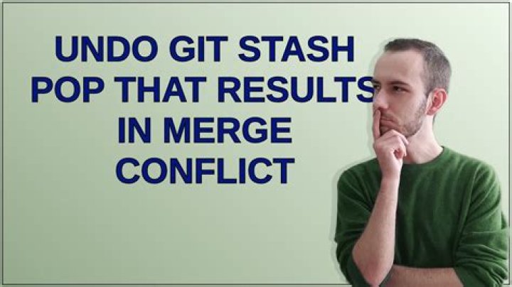 Undo git stash pop that results in merge conflict
