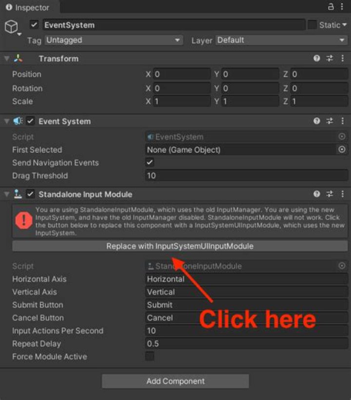 Unity: Conflict between new InputSystem and old EventSystem