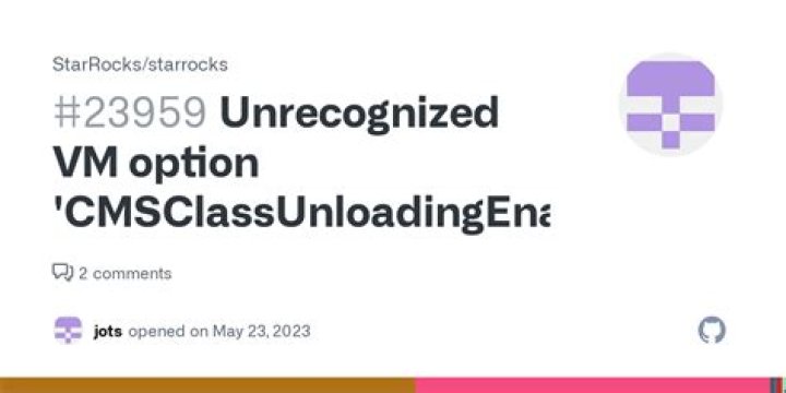 Unrecognized VM option 'CMSClassUnloadingEnabledn-J-Xmx2Gn'