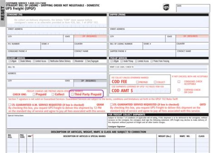 UPS Bill to Third Party Shipper?