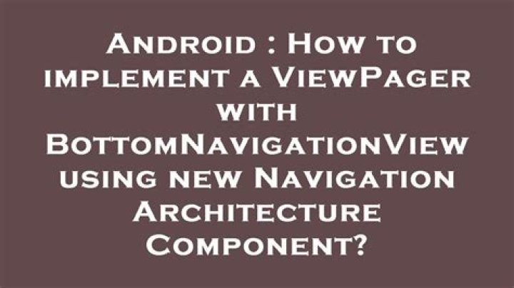 ViewPager with Navigation architecture components [duplicate]