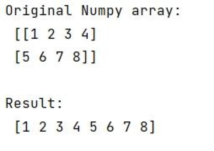 What does -1 mean in numpy reshape?