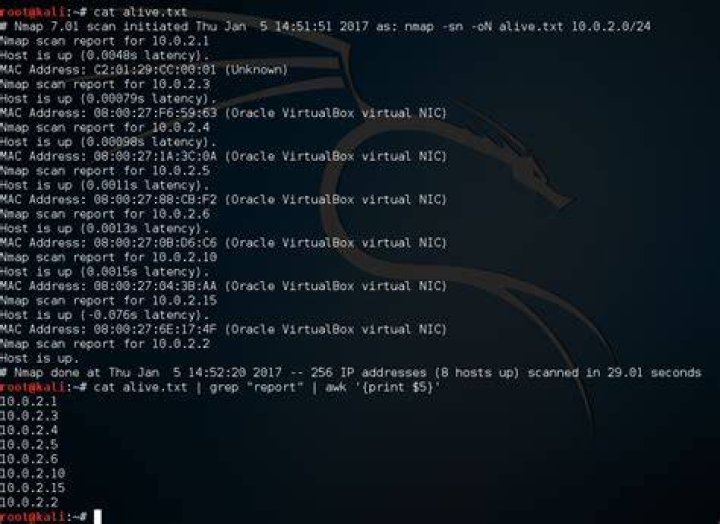What is awk '{ print $2; }' doing exactly?