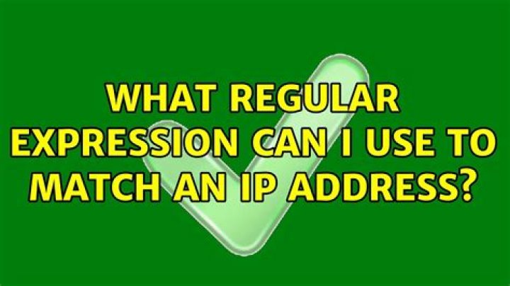 What regular expression can I use to match an IP address?