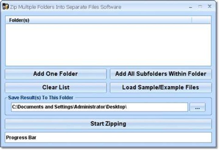 Zip multiple folders indvidually, automatically